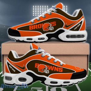 Cleveland Browns NFL 3D Effect Swoosh Custom Name Air Cushion Sport Shoes Product Photo 2