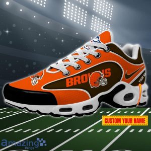 Cleveland Browns NFL 3D Effect Swoosh Custom Name Air Cushion Sport Shoes Product Photo 1
