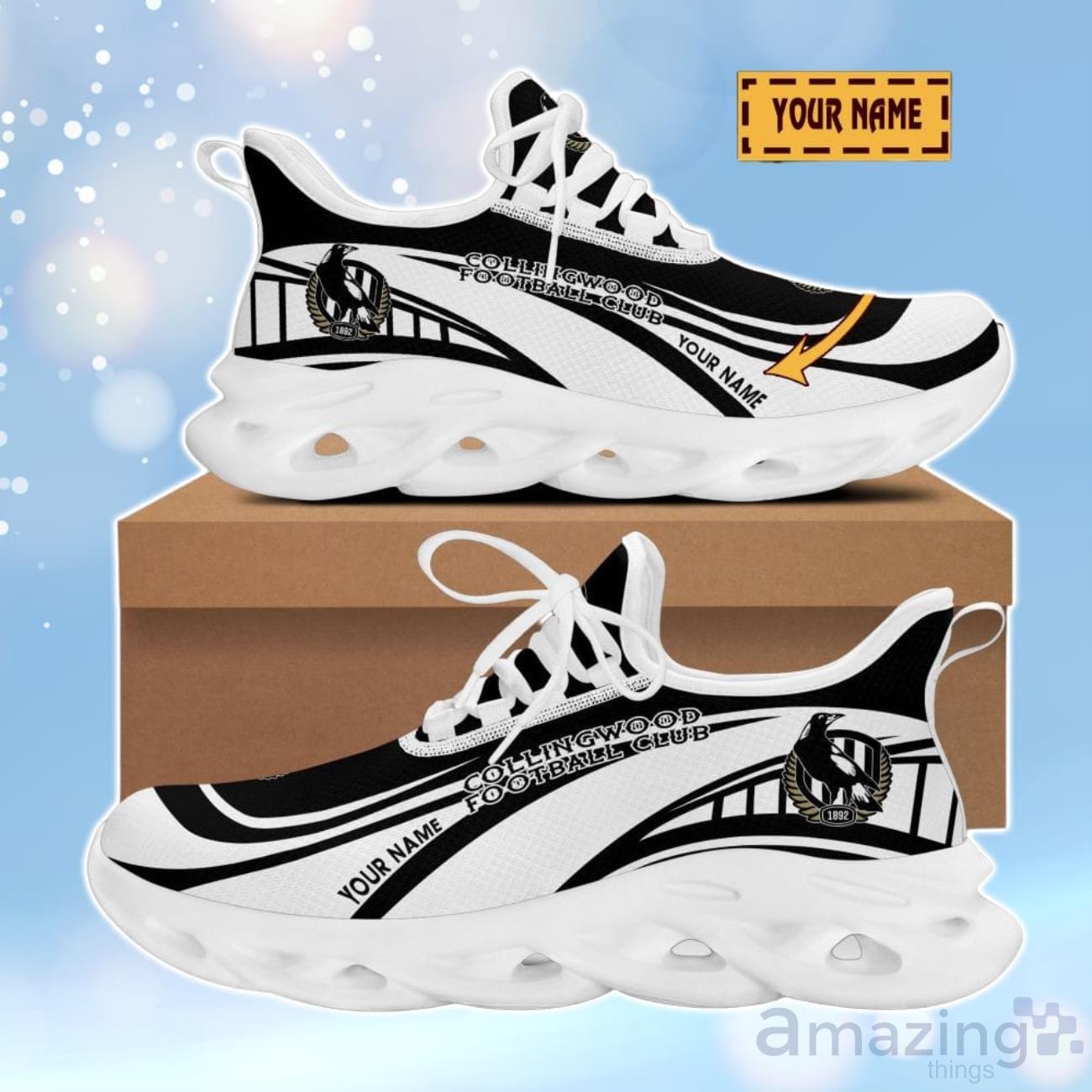 Collingwood Football Club 3D Design Max Soul Shoes Custom Name For Real Fans image Collingwood Football Club 3D Design Max Soul Shoes Custom Name For Real Fans Product Photo 2