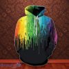 Colorful Black 3D Hoodie Gift For Men And Women