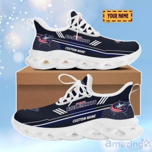 Columbus Blue Jackets 3D Design Max Soul Shoes Custom Name For Real Fans Product Photo 2