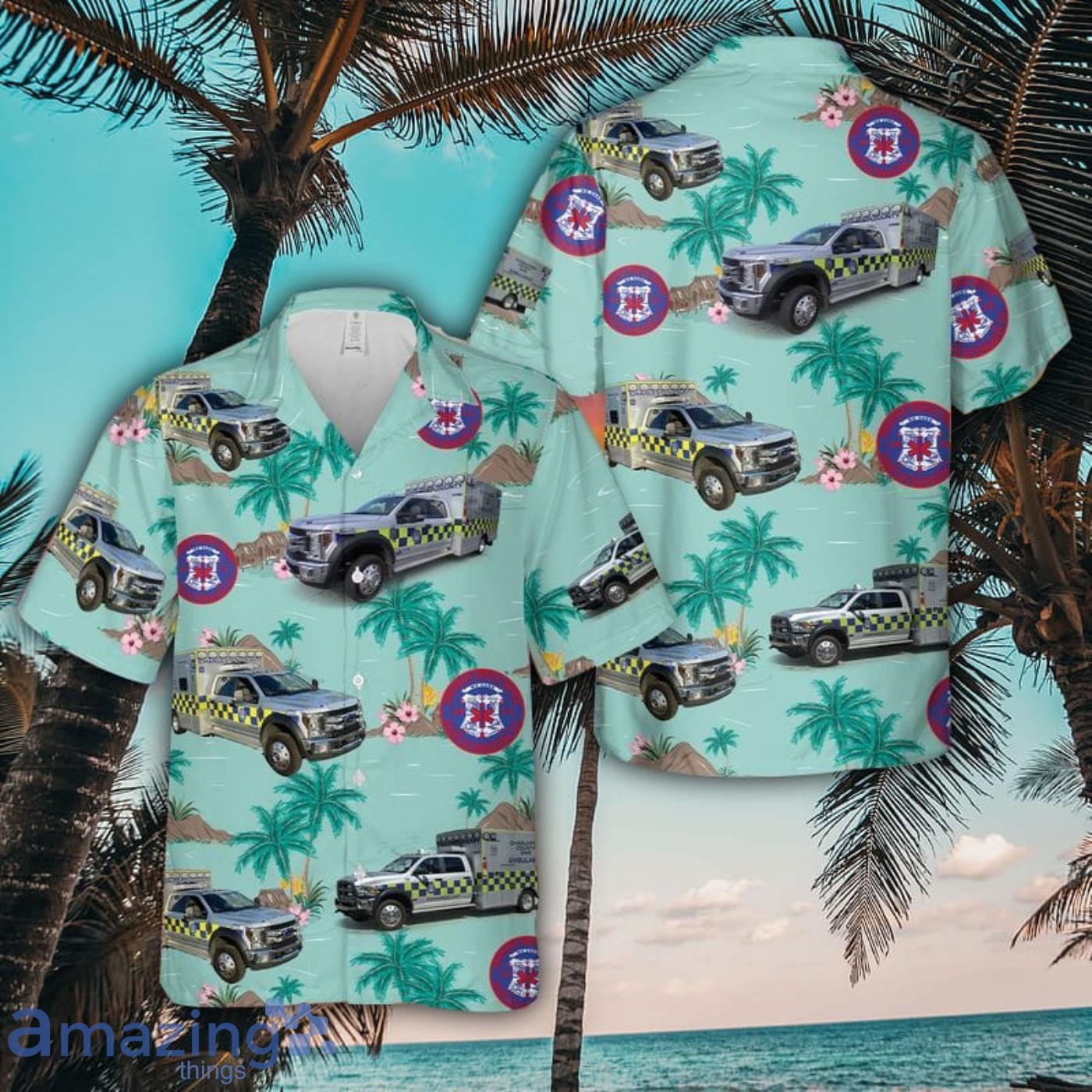 County of Charleston South Carolina EMS Best Summer Gift Aloha Hawaiian Shirt 3D Printed image County of Charleston South Carolina EMS Best Summer Gift Aloha Hawaiian Shirt 3D Printed Product Photo 1