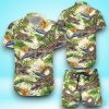 Crocodile Banana Palm Hawaiian Shirt & Short For Men And Women