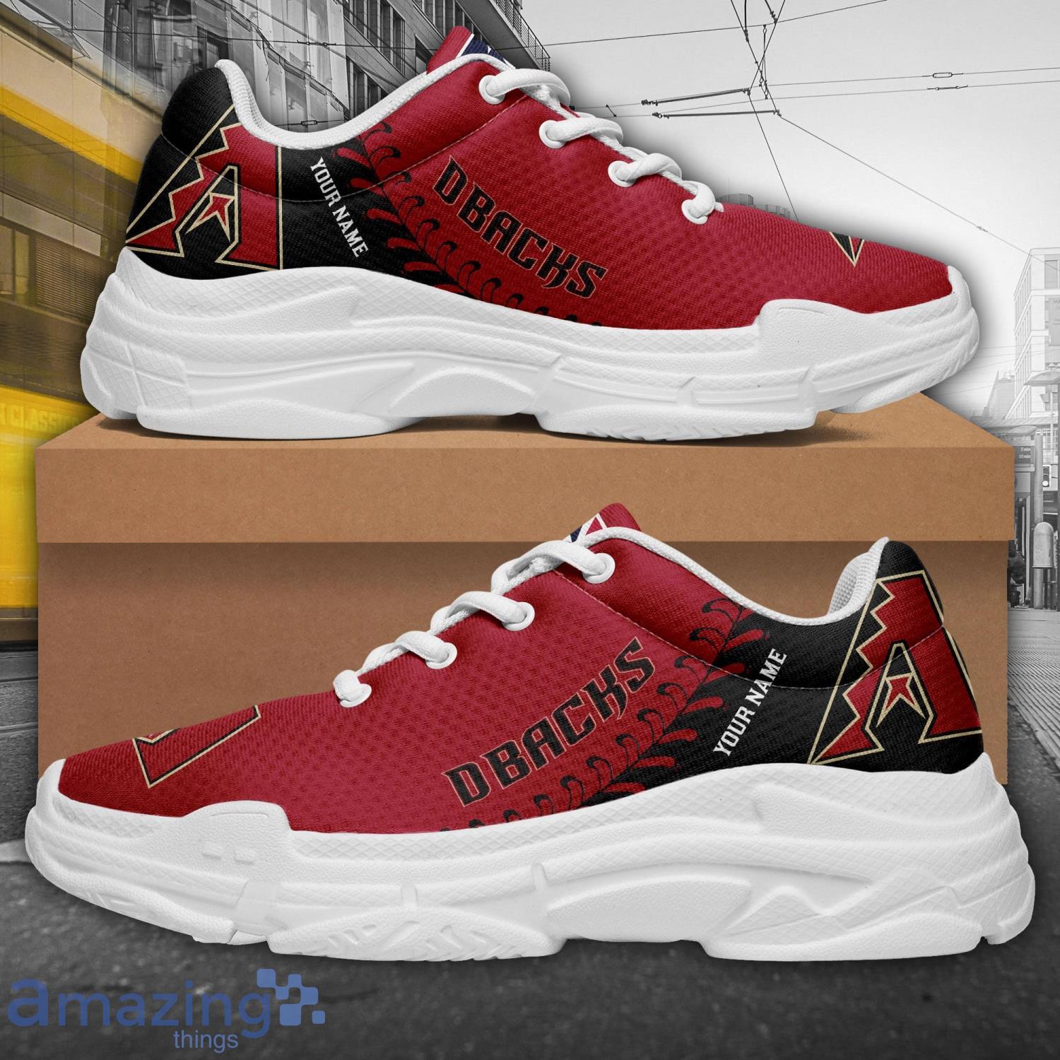 Custom Name Arizona Diamondbacks Personalized Chunky Sneaker For Men And Women Gift image Custom Name Arizona Diamondbacks Personalized Chunky Sneaker For Men And Women Gift Product Photo 3