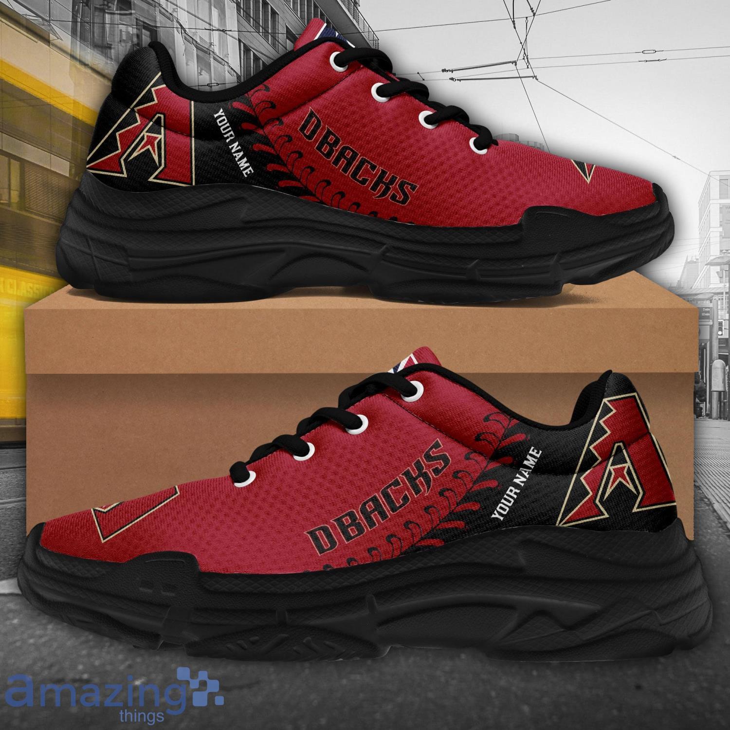 Custom Name Arizona Diamondbacks Personalized Chunky Sneaker For Men And Women Gift image Custom Name Arizona Diamondbacks Personalized Chunky Sneaker For Men And Women Gift Product Photo 4