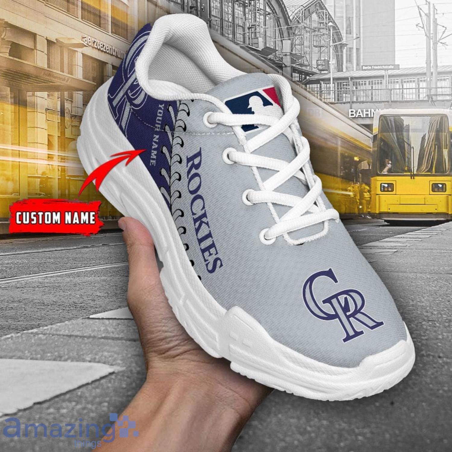 Custom Name Colorado Rockies Personalized Chunky Sneaker For Men And Women Gift image Custom Name Colorado Rockies Personalized Chunky Sneaker For Men And Women Gift Product Photo 1