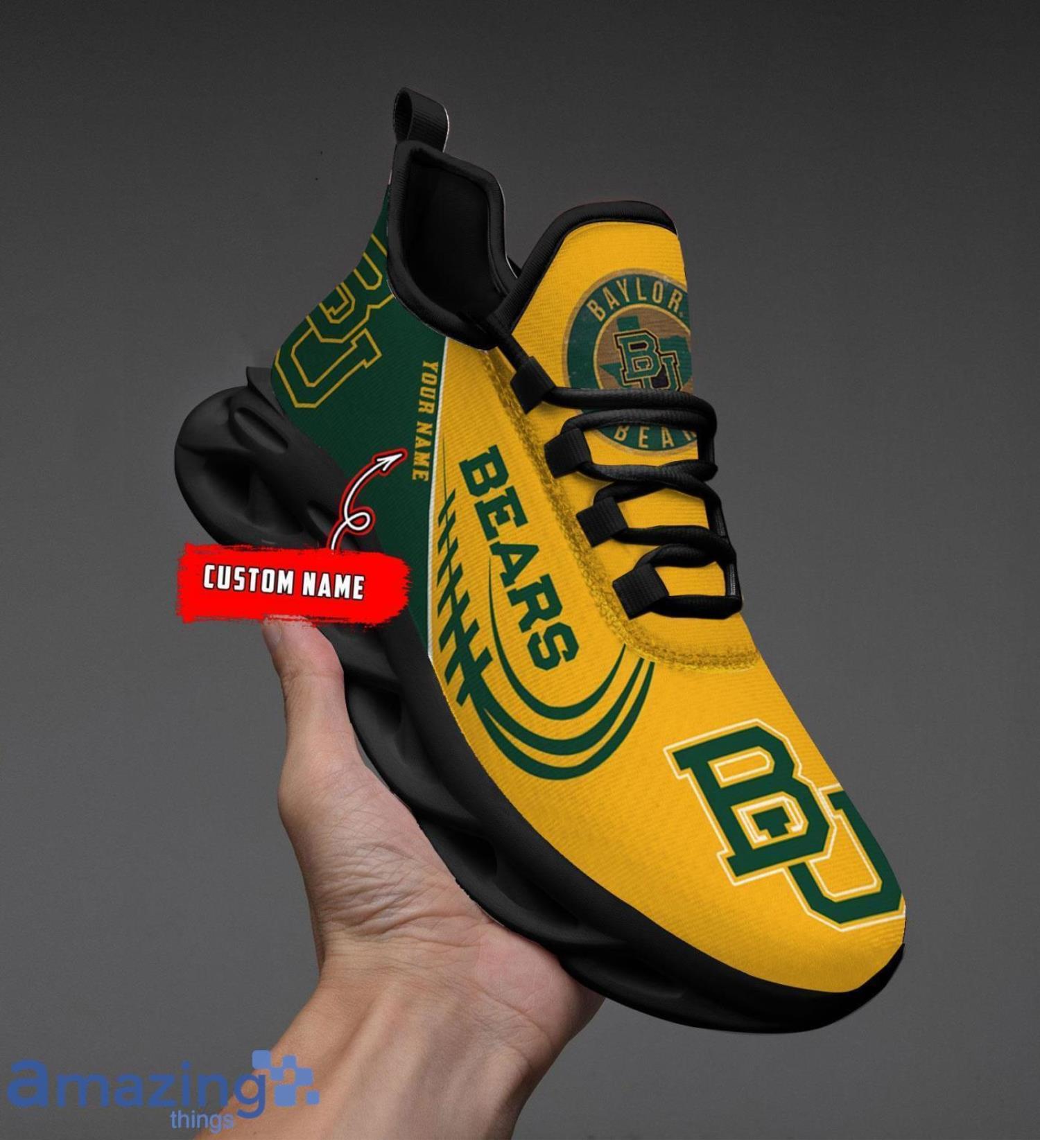 Custom Name For Fans Baylor BearsPersonalized Shoes Max Soul Sneakers Gift image Custom Name For Fans Baylor BearsPersonalized Shoes Max Soul Sneakers Gift Product Photo 2