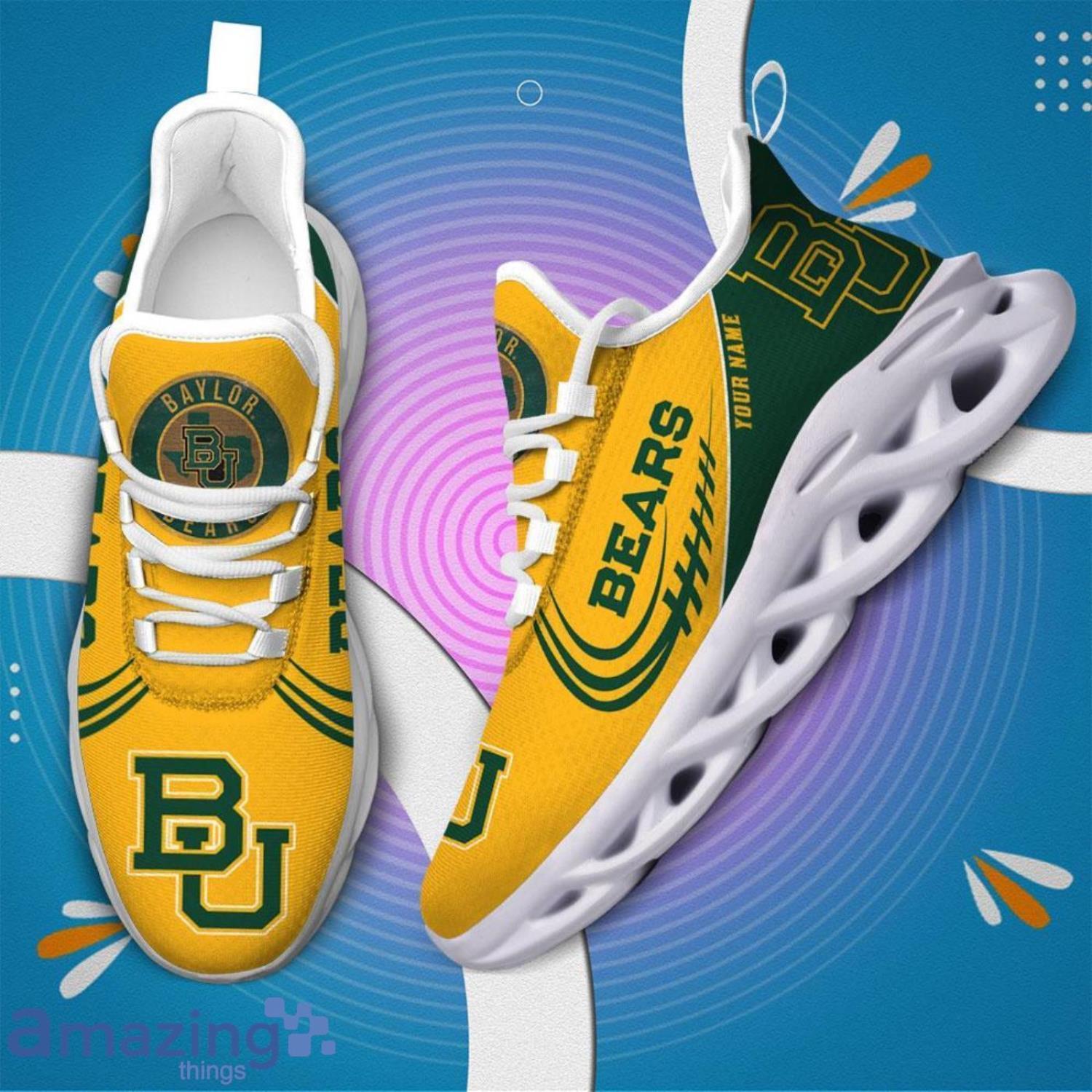Custom Name For Fans Baylor BearsPersonalized Shoes Max Soul Sneakers Gift image Custom Name For Fans Baylor BearsPersonalized Shoes Max Soul Sneakers Gift Product Photo 4