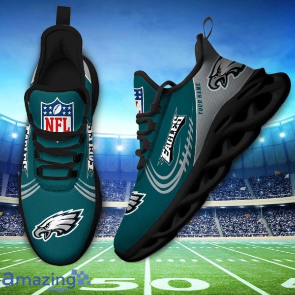 Custom Name For Fans Philadelphia Eagles Max Soul Sneakers