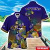 Custom Name Hawaii Shirt NFL Baltimore Ravens Hawaii Shirt Tropical Flower Aloha Summer Gift