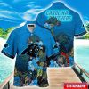 Custom Name Hawaii Shirt NFL Carolina Panthers Hawaii Shirt Tropical Flower Aloha Summer Gift