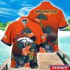 Custom Name Hawaii Shirt NFL Denver Broncos Hawaii Shirt Tropical Flower Aloha Summer Gift