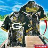 Custom Name Hawaii Shirt NFL Green Bay Packers Hawaiian Shirt Summer Football Tropical Shirt For Fans