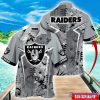 Custom Name Hawaii Shirt NFL Las Vegas Raiders Hawaiian Shirt Summer Football Tropical Shirt For Fans