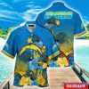 Custom Name Hawaii Shirt NFL Los Angeles Chargers Hawaii Shirt Tropical Flower Aloha Summer Gift