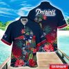 Custom Name Hawaii Shirt NFL New England Patriots Hawaii Shirt Tropical Flower Aloha Summer Gift