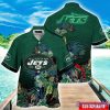 Custom Name Hawaii Shirt NFL New York Jets Hawaii Shirt Tropical Flower Aloha Summer Gift