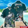 Custom Name Hawaii Shirt NFL Philadelphia Eagles Hawaii Shirt Tropical Flower Aloha Summer Gift