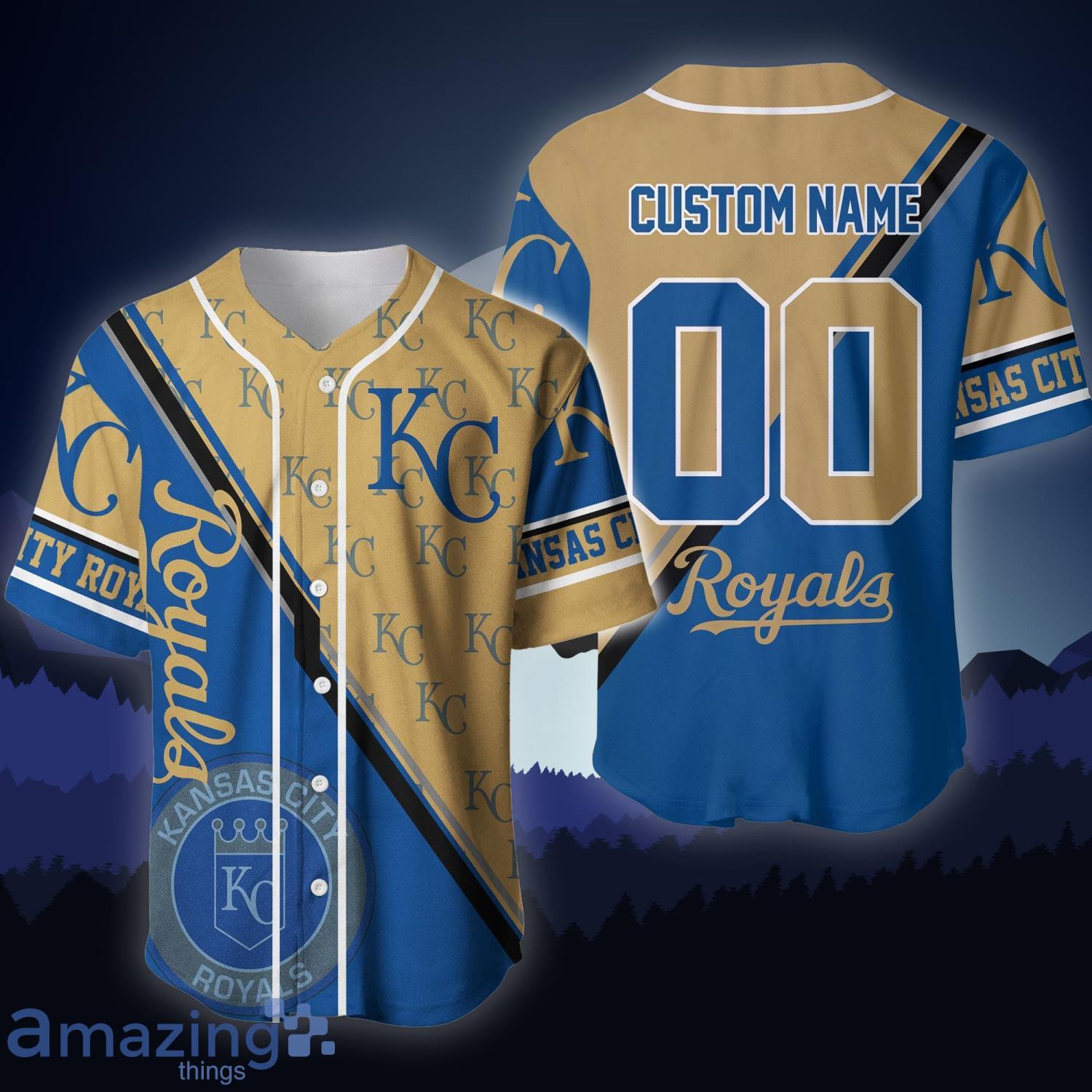 Custom Name Kansas City Royals Personalized Number Baseball Jersey Shirt image Custom Name Kansas City Royals Personalized Number Baseball Jersey Shirt Product Photo 1
