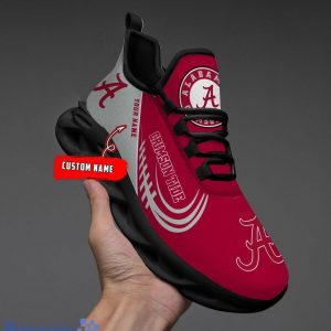 Custom Name NCAA Alabama Crimson Tide Personalized Sneakers Max Soul Shoes image Custom Name NCAA Alabama Crimson Tide Personalized Sneakers Max Soul Shoes Product Photo 2
