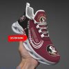 Custom Name NCAA Florida State Seminoles Personalized Sneakers Max Soul Shoes