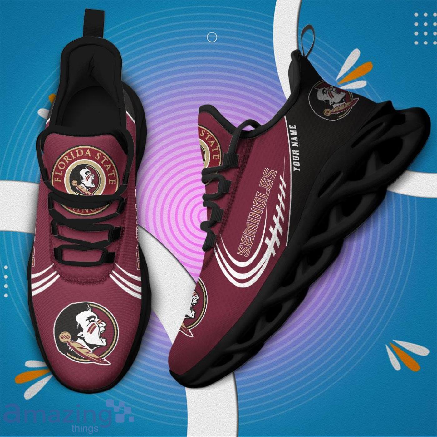 Custom Name NCAA Florida State Seminoles Personalized Sneakers Max Soul Shoes image Custom Name NCAA Florida State Seminoles Personalized Sneakers Max Soul Shoes Product Photo 3