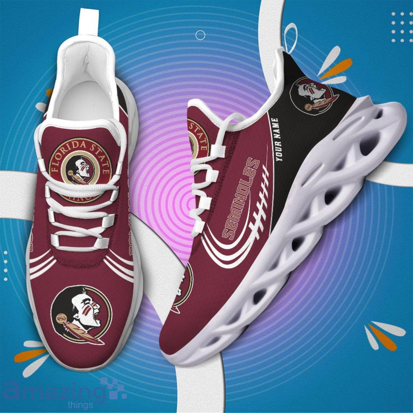 Custom Name NCAA Florida State Seminoles Personalized Sneakers Max Soul Shoes image Custom Name NCAA Florida State Seminoles Personalized Sneakers Max Soul Shoes Product Photo 4