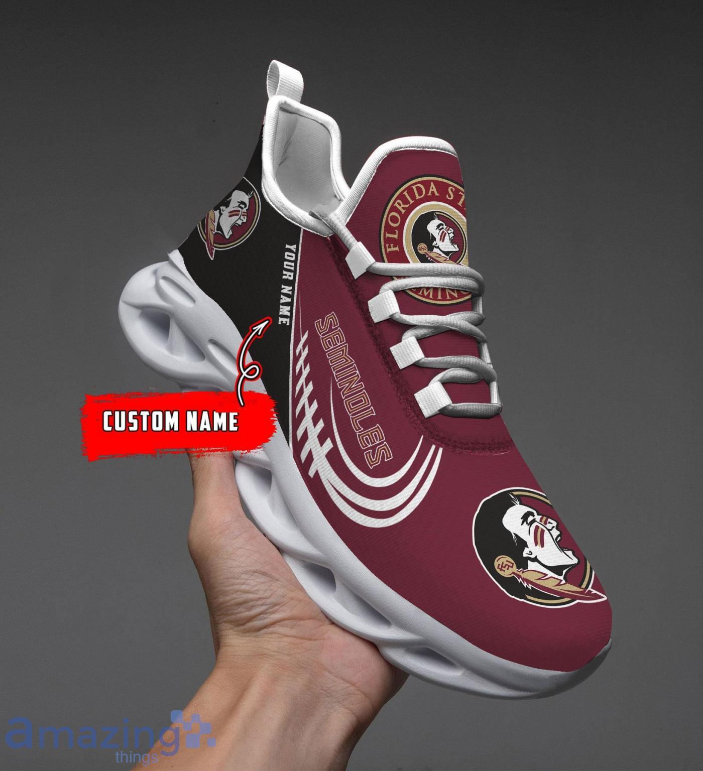 Custom Name NCAA Florida State Seminoles Personalized Sneakers Max Soul Shoes image Custom Name NCAA Florida State Seminoles Personalized Sneakers Max Soul Shoes Product Photo 1