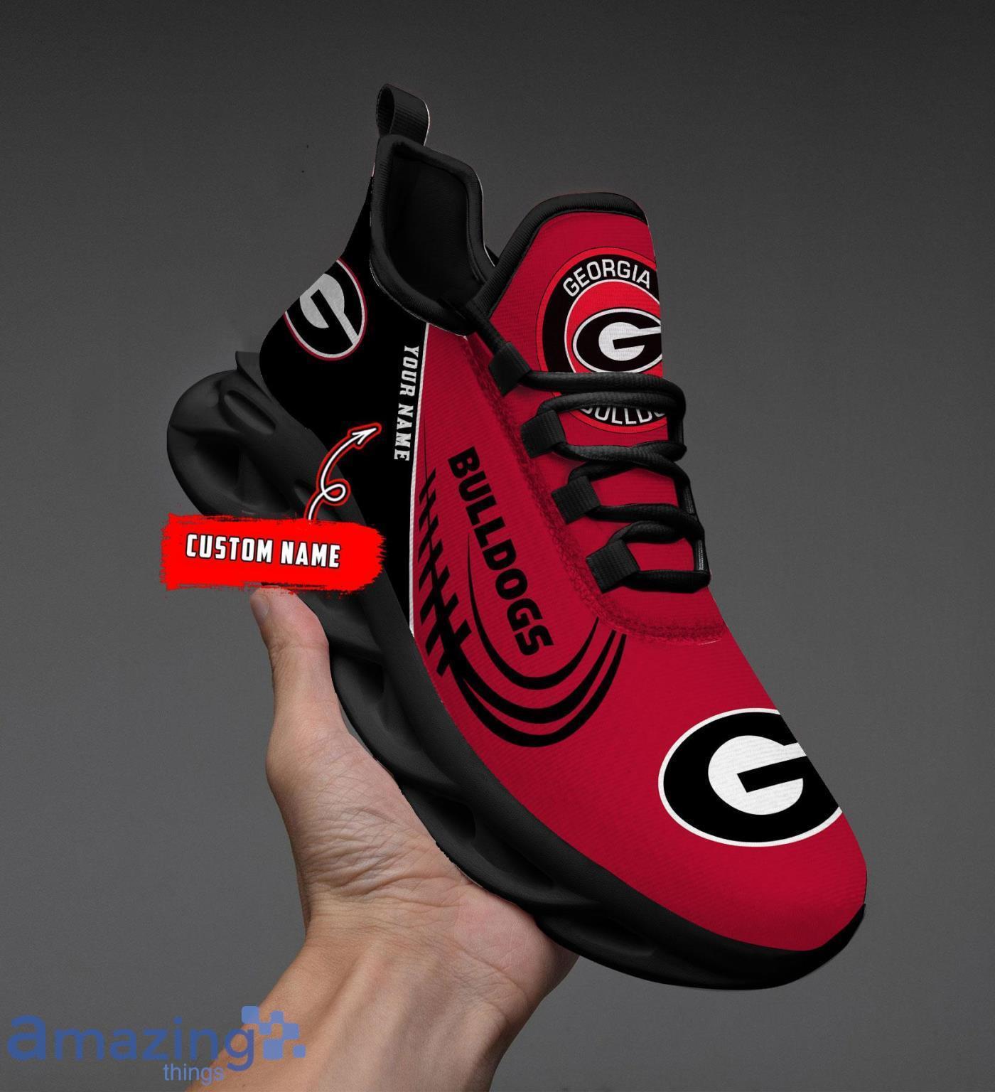 Custom Name NCAA Georgia Bulldogs Personalized Sneakers Max Soul Shoes image Custom Name NCAA Georgia Bulldogs Personalized Sneakers Max Soul Shoes Product Photo 2
