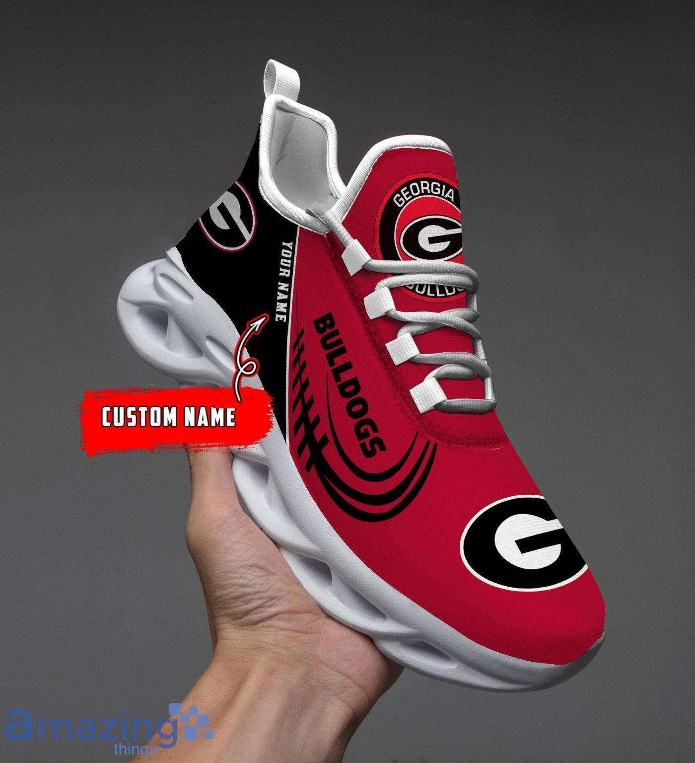 Custom Name NCAA Georgia Bulldogs Personalized Sneakers Max Soul Shoes image Custom Name NCAA Georgia Bulldogs Personalized Sneakers Max Soul Shoes Product Photo 1