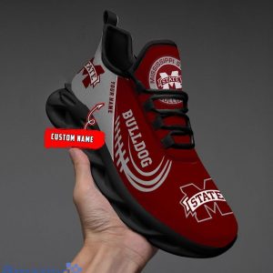 Custom Name NCAA Mississippi State Bulldogs Personalized Sneakers Max Soul Shoes image Custom Name NCAA Mississippi State Bulldogs Personalized Sneakers Max Soul Shoes Product Photo 2