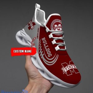 Custom Name NCAA Mississippi State Bulldogs Personalized Sneakers Max Soul Shoes Product Photo 1