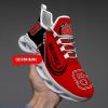 Custom Name NCAA NC State Wolfpack Personalized Sneakers Max Soul Shoes