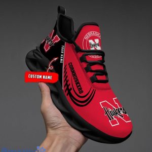 Custom Name NCAA Nebraska Cornhuskers Personalized Sneakers Max Soul Shoes Product Photo 2