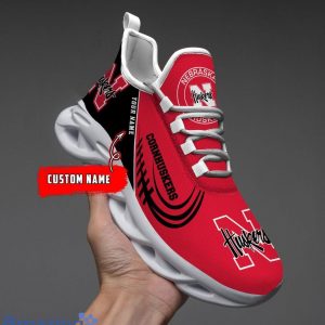 Custom Name NCAA Nebraska Cornhuskers Personalized Sneakers Max Soul Shoes Product Photo 1