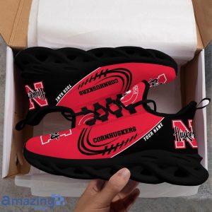 Custom Name NCAA Nebraska Cornhuskers Personalized Sneakers Max Soul Shoes Product Photo 5