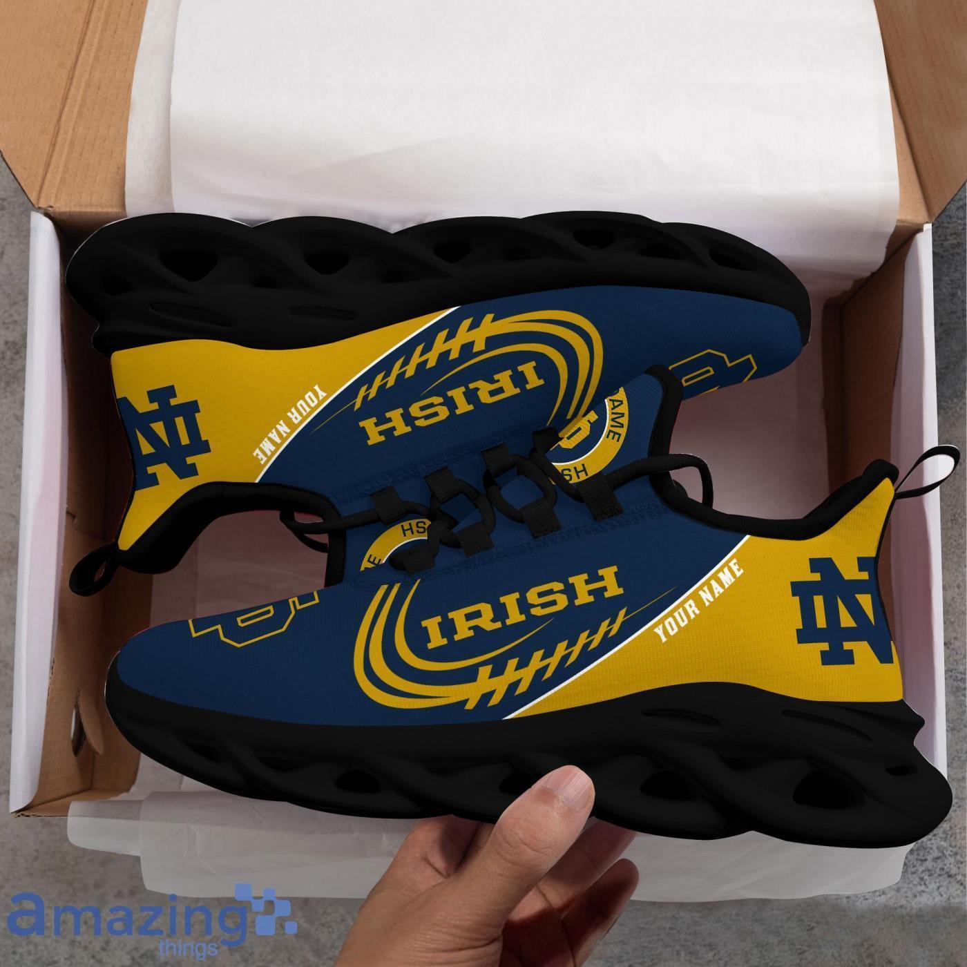 Custom Name NCAA Notre Dame Fighting Irish Personalized Sneakers Max Soul Shoes image Custom Name NCAA Notre Dame Fighting Irish Personalized Sneakers Max Soul Shoes Product Photo 5