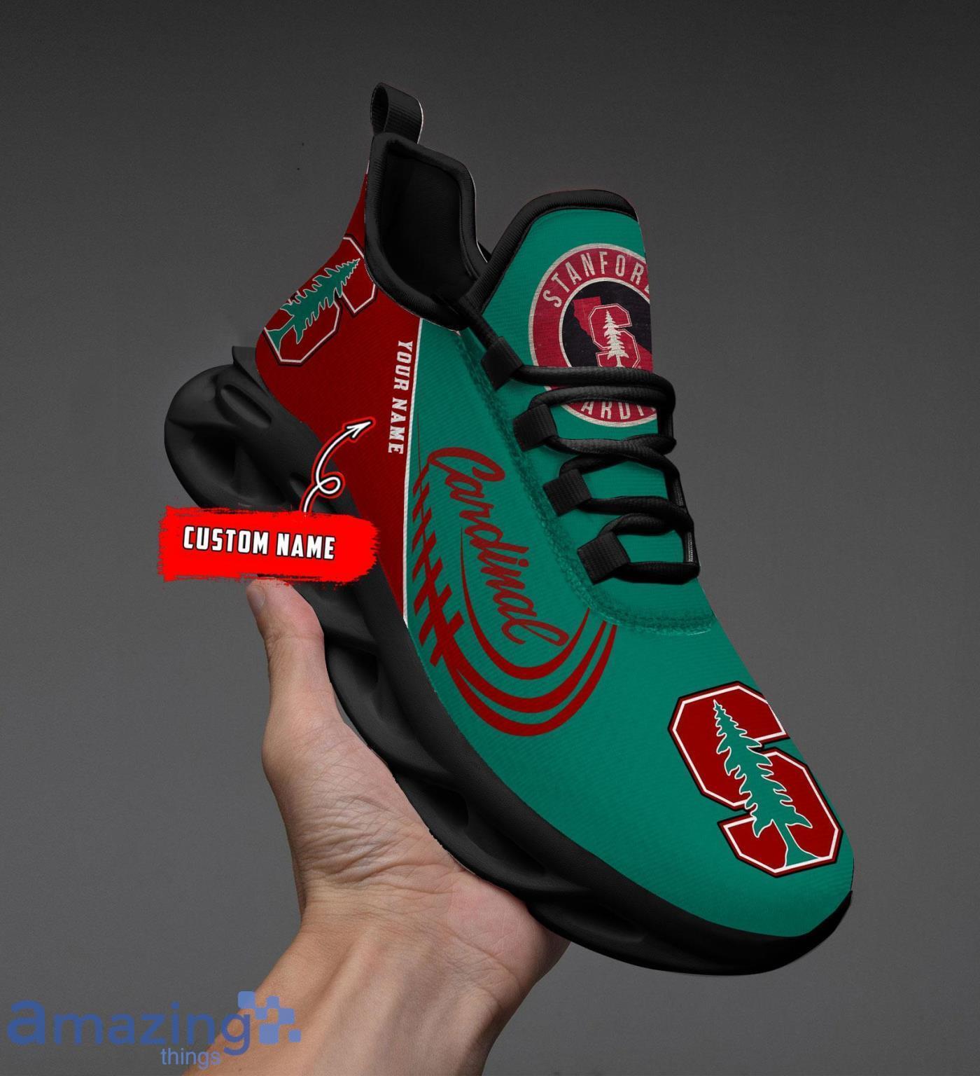 Custom Name NCAA Stanford Cardinal Personalized Sneakers Max Soul Shoes image Custom Name NCAA Stanford Cardinal Personalized Sneakers Max Soul Shoes Product Photo 2