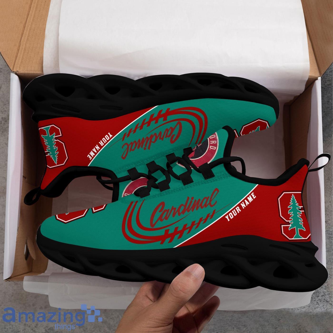Custom Name NCAA Stanford Cardinal Personalized Sneakers Max Soul Shoes image Custom Name NCAA Stanford Cardinal Personalized Sneakers Max Soul Shoes Product Photo 5