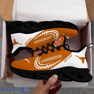 Custom Name NCAA Texas Longhorns Personalized Sneakers Max Soul Shoes Product Photo 5