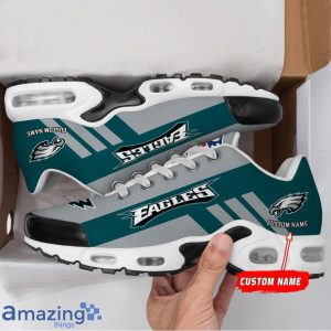 Custom Name NFL Air Cushion Shoes Philadelphia Eagles Shoes Best Gift For Sport Fans image Custom Name NFL Air Cushion Shoes Philadelphia Eagles Shoes Best Gift For Sport Fans Product Photo 2