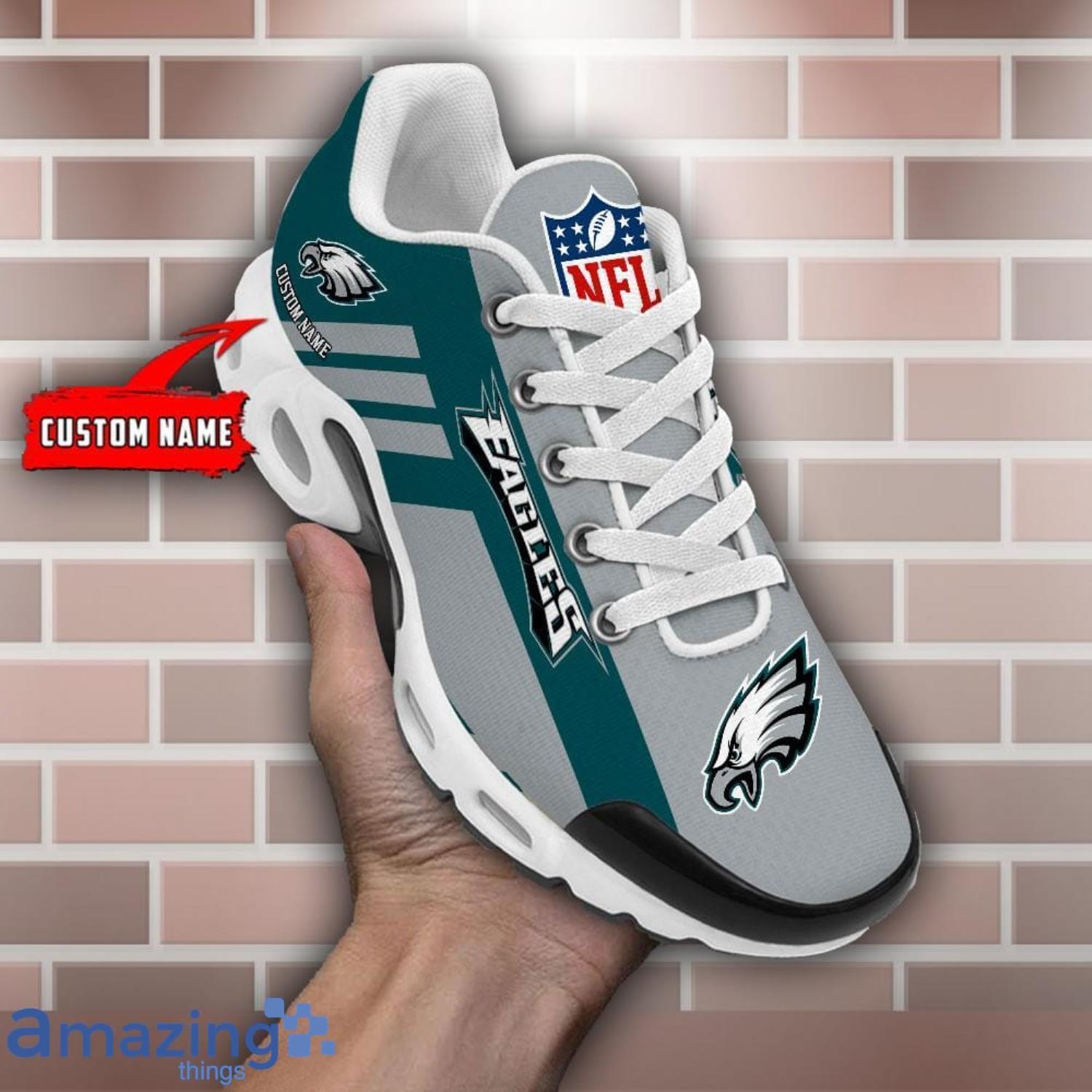 Custom Name NFL Air Cushion Shoes Philadelphia Eagles Shoes Best Gift For Sport Fans image Custom Name NFL Air Cushion Shoes Philadelphia Eagles Shoes Best Gift For Sport Fans Product Photo 4