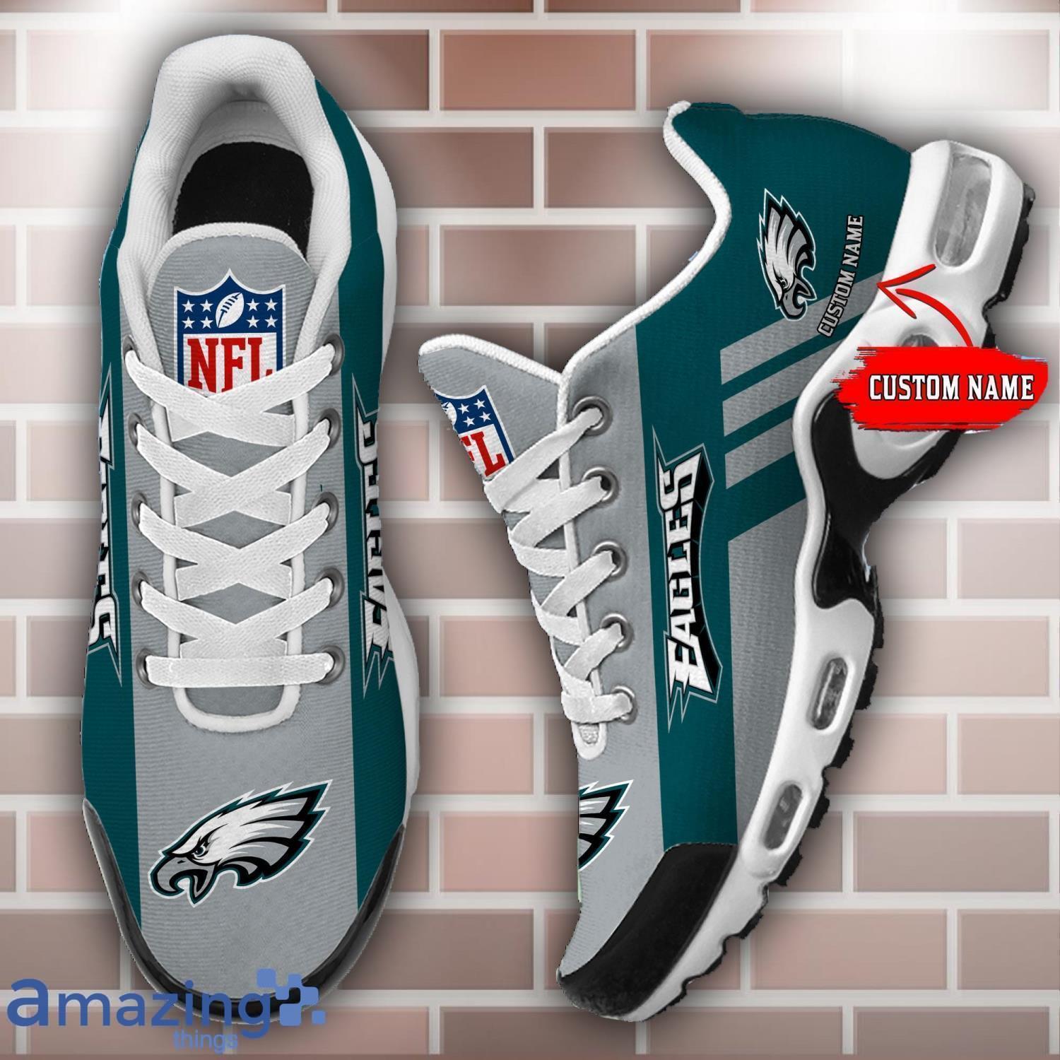 Custom Name NFL Air Cushion Shoes Philadelphia Eagles Shoes Best Gift For Sport Fans image Custom Name NFL Air Cushion Shoes Philadelphia Eagles Shoes Best Gift For Sport Fans Product Photo 1