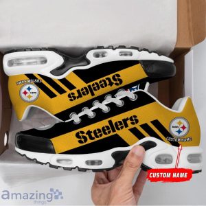 Custom Name NFL Air Cushion Shoes Pittsburgh Steelers Shoes Best Gift For Sport Fans Product Photo 2