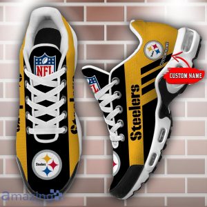 Custom Name NFL Air Cushion Shoes Pittsburgh Steelers Shoes Best Gift For Sport Fans Product Photo 1