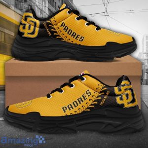 Custom Name San Diego Padres Personalized Chunky Sneaker For Men And Women Gift image Custom Name San Diego Padres Personalized Chunky Sneaker For Men And Women Gift Product Photo 4