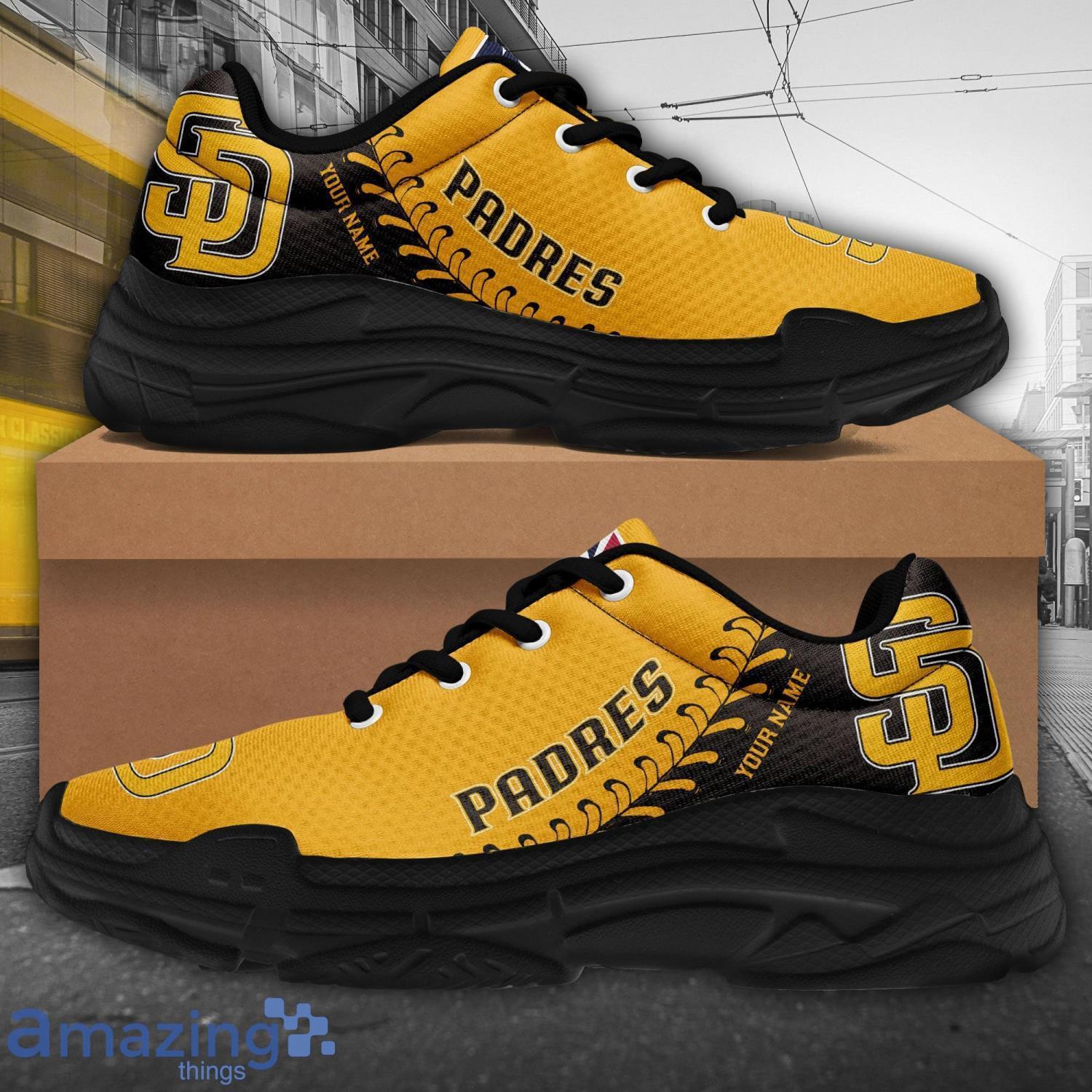 Custom Name San Diego Padres Personalized Chunky Sneaker For Men And Women Gift image Custom Name San Diego Padres Personalized Chunky Sneaker For Men And Women Gift Product Photo 4