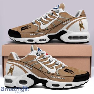 Custom Name Seattle seahawks Air Cushion Sports Shoes Gift For Fans Product Photo 2