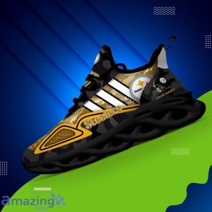 Custom Name Sneakers Pittsburgh Steelers CAMO Max Soul Shoes Best Gift For Fans Product Photo 4