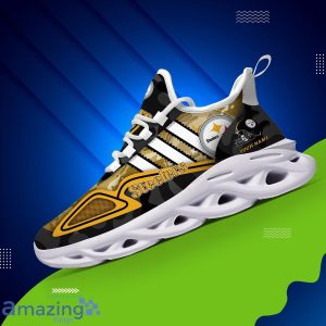 Custom Name Sneakers Pittsburgh Steelers CAMO Max Soul Shoes Best Gift For Fans Product Photo 5